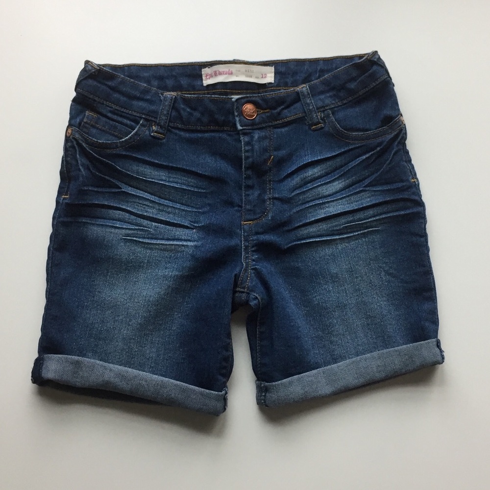 Girls Midi Jean Shorts Epic Threads